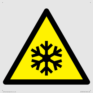W010 Warning: Low temperature/freezing conditions